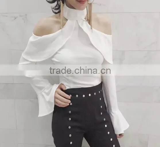 4669 Runwaylover High Waist Sexy New Design off Shoulder Sexy Top photo-2