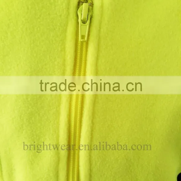 Men's Top Two-color High Visibility Polar Jacket Safety Sweatshirt With Reflective Tapes photo-5