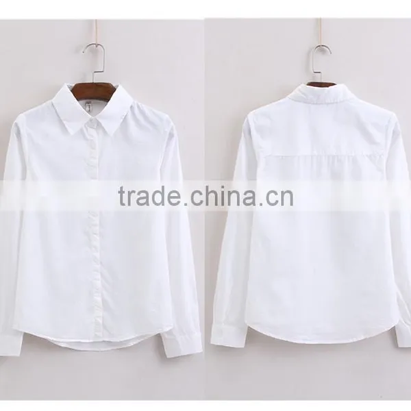 The Summer of New Simple Pure Color Joker Three Quarter Sleeve Fashion Decals Shirt photo-3