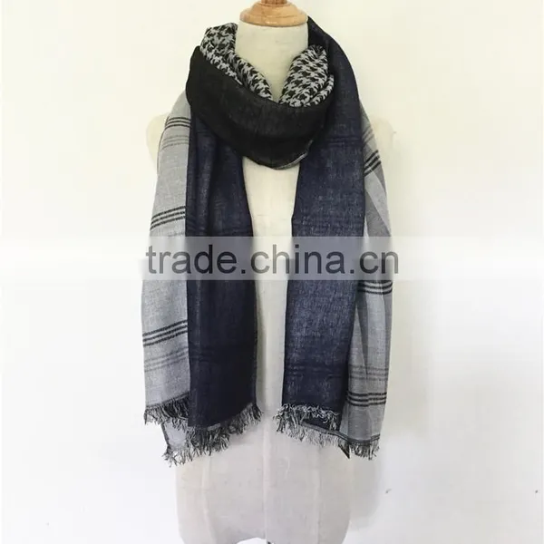 2017 High Quality Winter Brand Classic Style Cashmere Plaid Pashmina Scarf photo-3