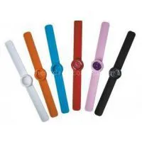 OEM Silicone Rubber Watch Strap / Slap Wristbands / 180 / 200 * 20 * 5 mm or Customized