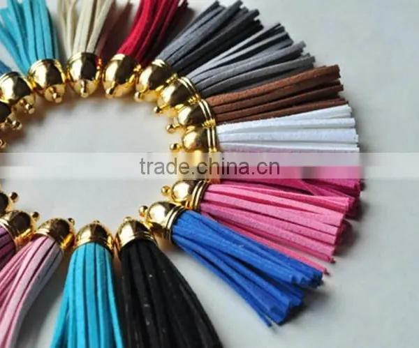 Decorative and Fashion Colorful Custom Leather Tassels for Handbag photo-4