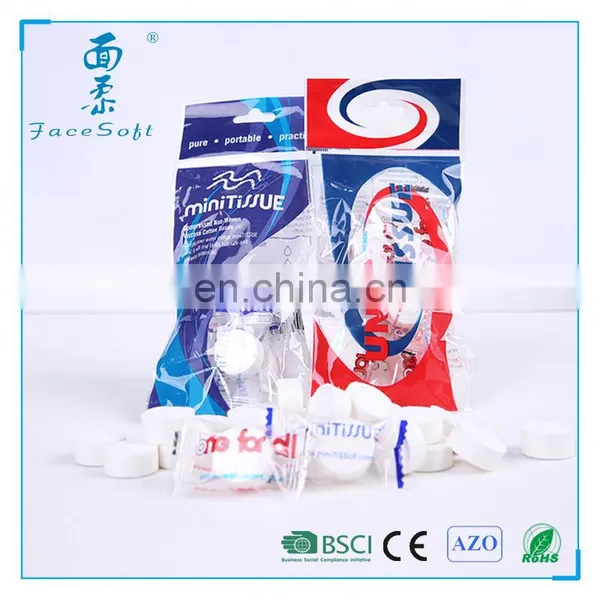 New Product Cheap Compressed Napkins Facial Wet Coin Towel Magic Towel Tablet photo-4