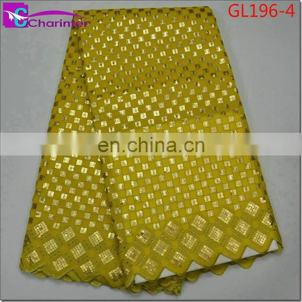 High Quality African French Organza Lace GL196 photo-5