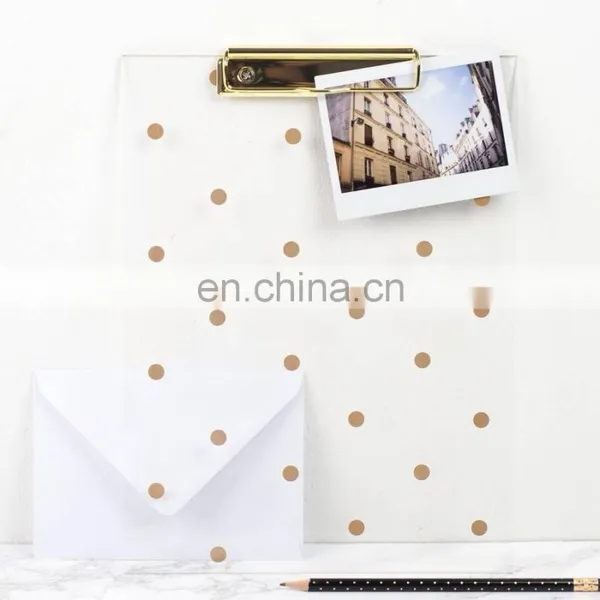 Waterproof Storage Clipboard With Metal Clipboard Clips,clear Acrylic Clipboard of 4x6 5x7 6x9 photo-5