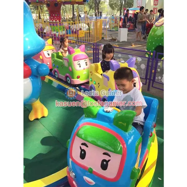 Zhongshan Amusement Theme Park Outdoor Equipment 4 Seat Cute Spirit, Mini Tarin for Kids Rail Train, Electric Train photo-5