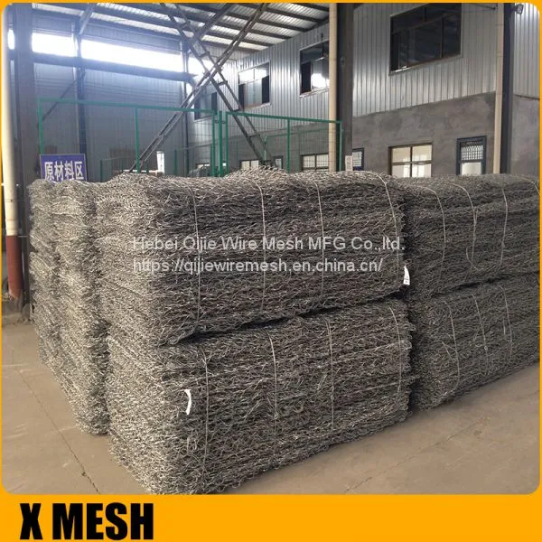 Hexagonal Wire Mesh Wall Basket , 2x1x1meters Wire Cages For Rock Retaining Walls photo-2