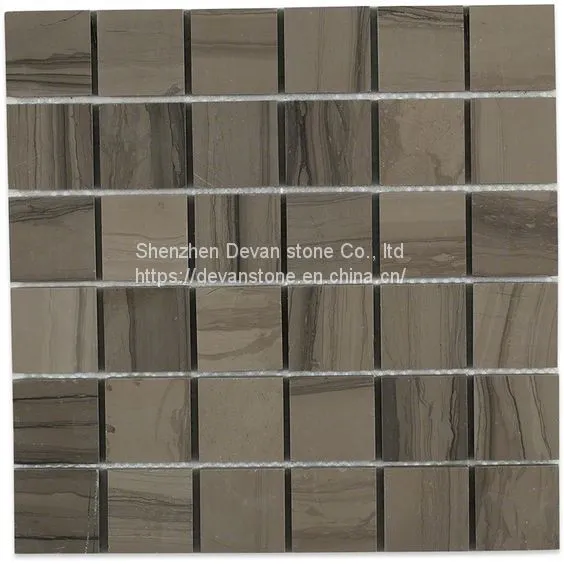 Athens Grey Marble Mosaic Kitchen Backsplash Mosaic photo-3