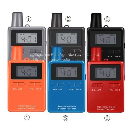 RC 2408 Two Way Wireless Tour Gudie System With Lanyard and Microphone & Earophone photo-4