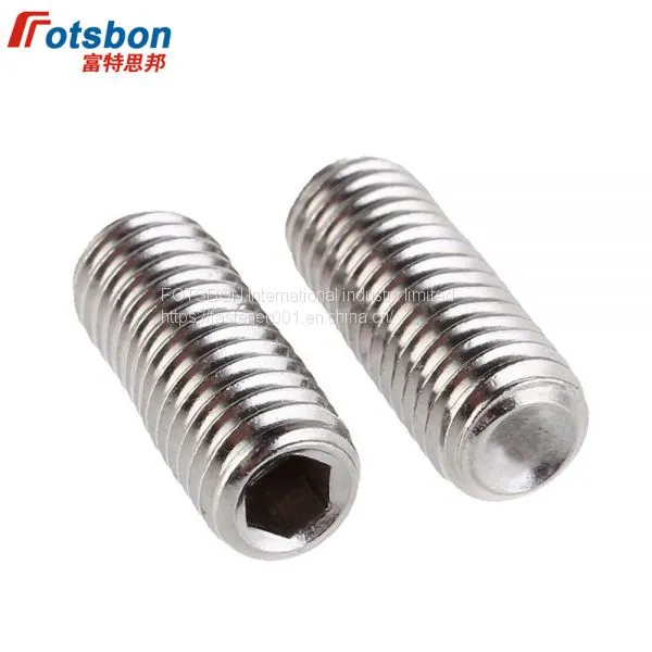 M1.6-M10 Hex Socket Grub Screw With Cup Point Hexagon Head Set Screws Stainless Steel Vis Inoxydable Parafuso Inox Rvs DIN916 ISO4029 photo-3