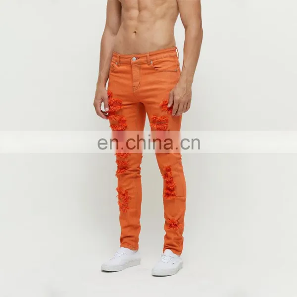 DiZNEW Wholesale Tie Dye Jeans Men Straight Loose Jeans Bleached Denim Jeans for Men photo-2