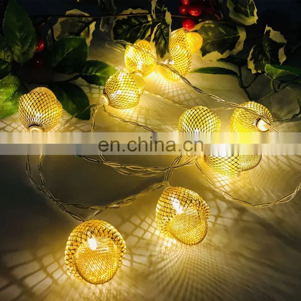 Christmas Tree Decoration Metal Pinecone Light Warerpoorf Led String Fairy Light Decor Home Indoor Outdoor Holiday Lighting photo-5