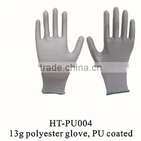 PU Gloves/ Working Gloves/ Garden Work Gloves/ pu Coated Gloves Flowers Printing photo-2