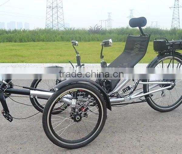 21 Speed Pedal Assisted Electric Recumbent Trike photo-4