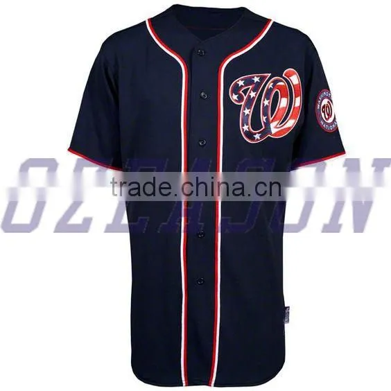 Blank Plain Baseball Jersey Sublimation/embroidered Custom Names and Numbers Wholesale photo-4