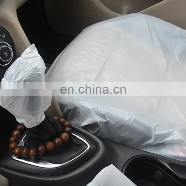 Summer Disposable Car Seat Protector Steering Wheel Cover Foot Pad Gear Lever Handbrake Cover for Auto Repair Shop photo-4