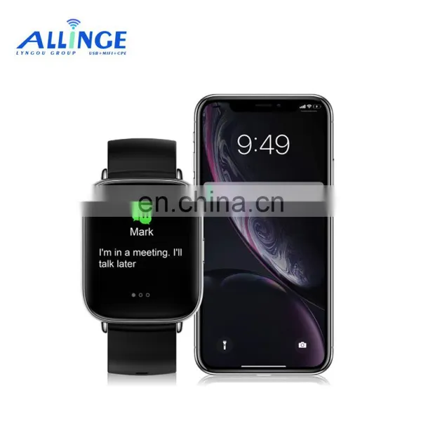 ALLINGE MDZ3381 IP67 Waterproof Smart Watch Aluminum Alloy Smart Watch Heart Rate Blood Pressure Smart Watch UM68T photo-4