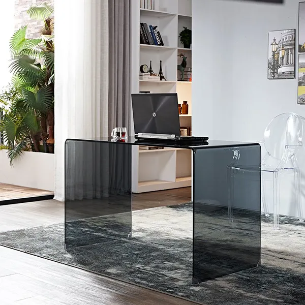 Popular High Quality Office Executive Desk L-Shaped Office Computer Computer Glass Desk photo-4
