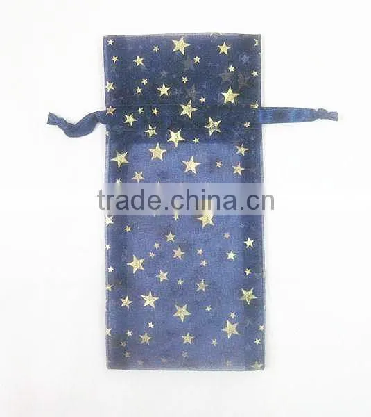 Wholesale Gift Organdy Drawstring Printed Ribbon Packing Bags/jewelry Christmas,party Wrapping Gifts photo-3