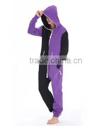 2015 OEM Summer Jumpsuits Color Matching Fleeces Ladies Conjoined Pajamas photo-5