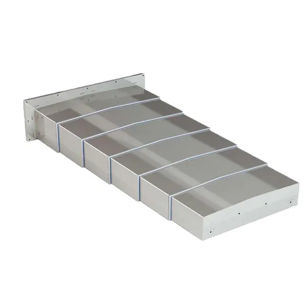 CNC Machine Cold Plate Steel Accordion Dust Cover Bellows Type Protective Telescopic Cover Protective Armor photo-3