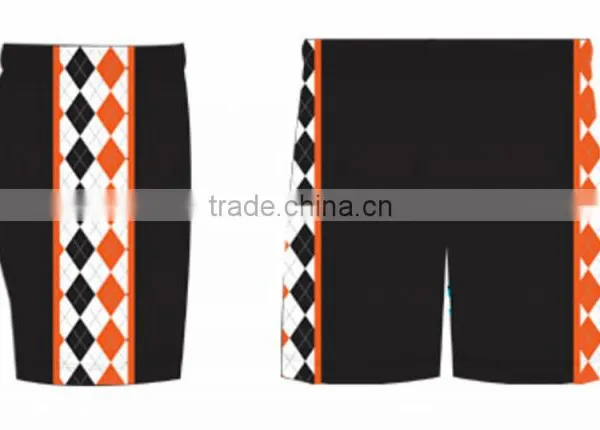 Sublimation Sportswear Custom Argyle Lacrosse Shorts