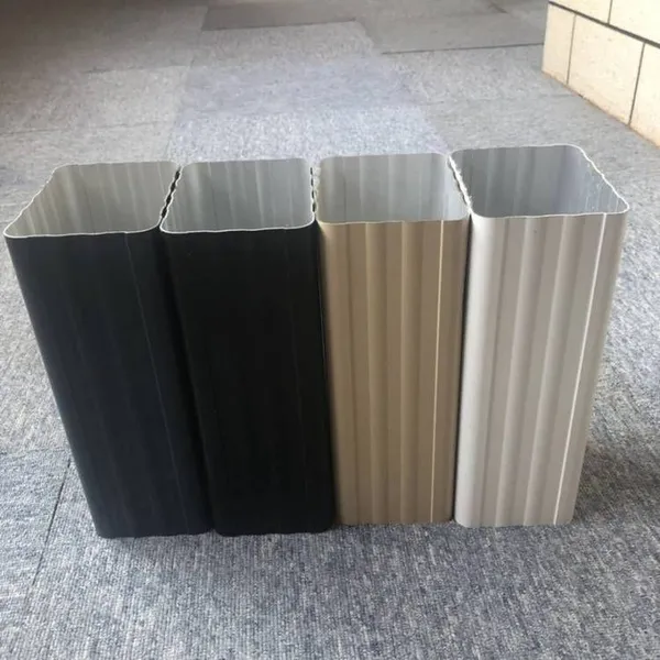 Large-diameter Downpipes for Factory Buildings, Sizes of Prefabricated Aluminum Alloy Rainwater Pipes, Building Exterior Wall Drainage Pipes photo-4