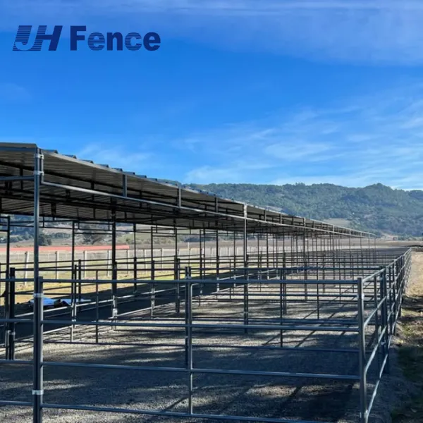 America 6ft 10ft 12ft Galvanized Cattle Yard Horse Fence Corral Panel With Factory Price photo-4