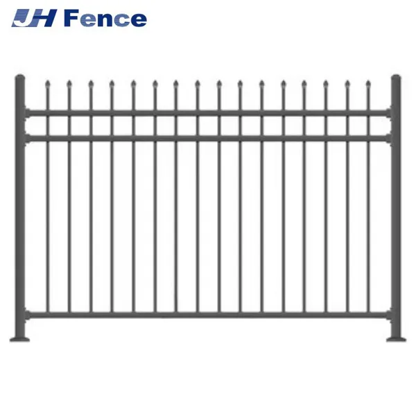 Modern Design Galvanized Steel Fence for Parks Homes Schools Gardens Villas Safety Metal Fence