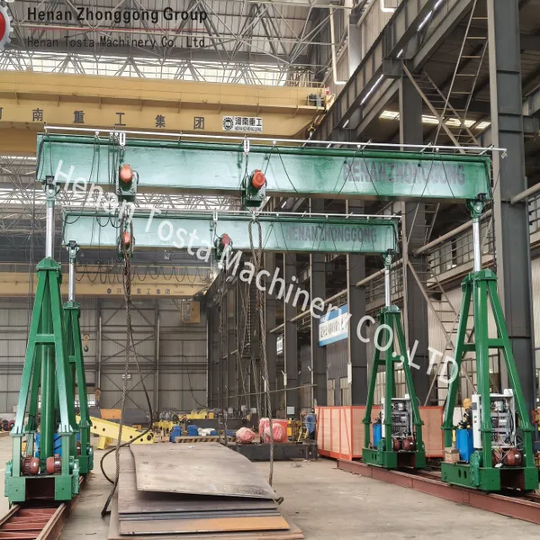 High Quality 100 Ton 200 Ton 300 Ton 400 Ton Telescopic Column Hydraulic Gantry Cranes System for Sale photo-2