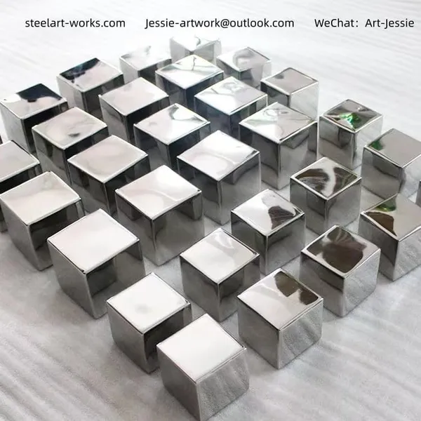 Stainless Steel Wall Ornament Sculpture for Indoor Spaces photo-3