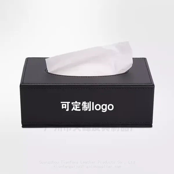 Hotel Room Creative Tissue Box for Home Use, Simple European Living Room, Car Use, Cardboard Box, Light Luxury, Modern Leather photo-4