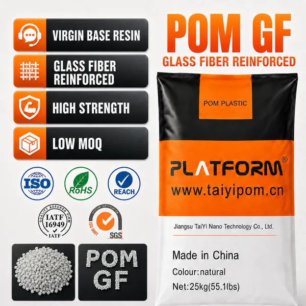 Factory Direct GV1/20 Glass Fiber POM 20% Reinforced Granules for Automotive Parts Polyoxymethylene Resin Precision Injection Molding