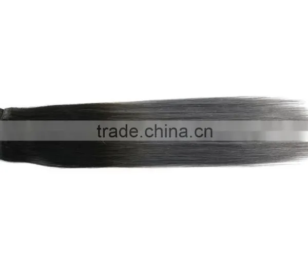 Dark Roots Human Hair Ombre Brazilian Hair Weave Pink Gray and Black Ombre Hair Extensions photo-3