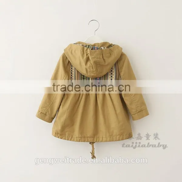 2016 New Design Fashion Children Girls Coat Three Colors Cotton Winter Coat Kids Overcoat photo-5