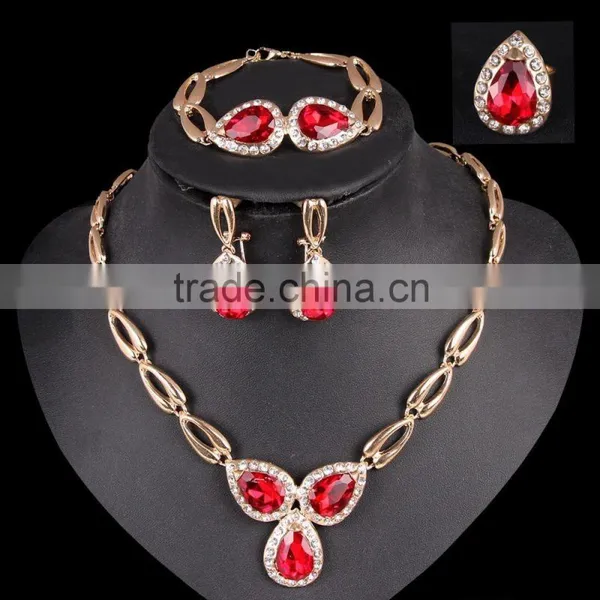 Best Selling High Quality Alloy Jewelry Set With Gold Plated Jewelry Sets Dubai Custom photo-3