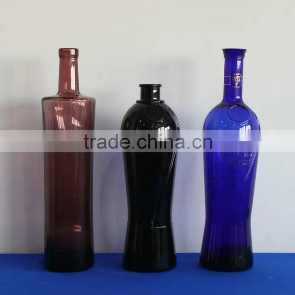 MULTI COLORED GLASS BOTTLES