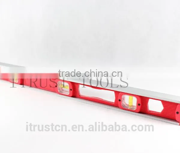 Plastic AndAluminium Spirit Level With Magnetic 3 Level Bubble MT2014 photo-2