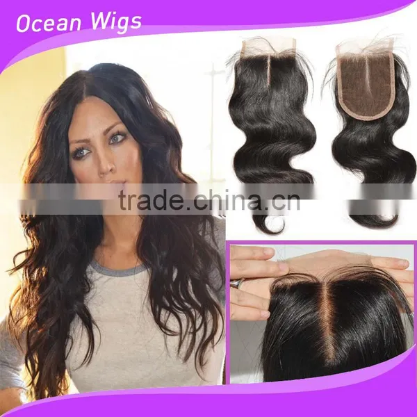 Peruvian Natural Curly Closure Hair Extensions photo-6