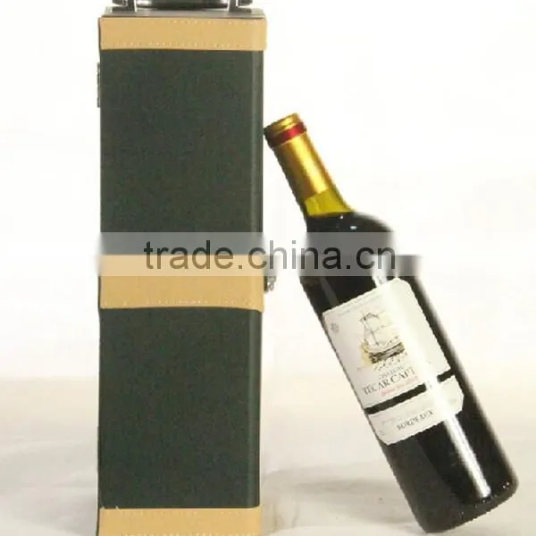 2015 Handmade High Quality Leather Box for Wine Glasses photo-4