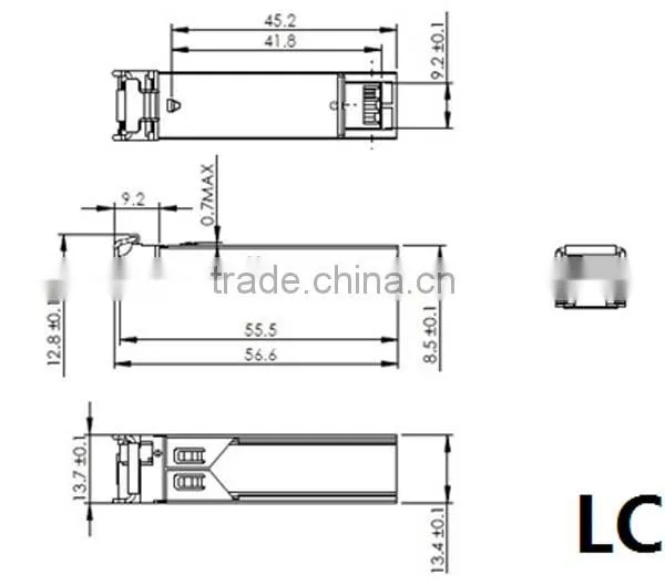 1.25Gbps Data Links Bidirectional Module DDM Single Mode 120km BIDI SFP Transceiver photo-3