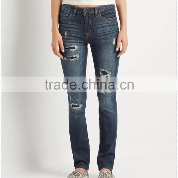 China Apparel Wholesale Denim Clothing Manufacturer Lady Jean photo-4