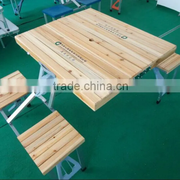 Wooden Portable Customized Table Logo Printing for Promotion photo-2