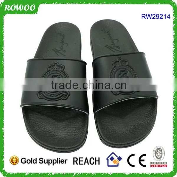 Shoes Men Black Comfort Wear High Quality Custom Sandal Slide Embossed Logo,Men Sandals,Sandals photo-2