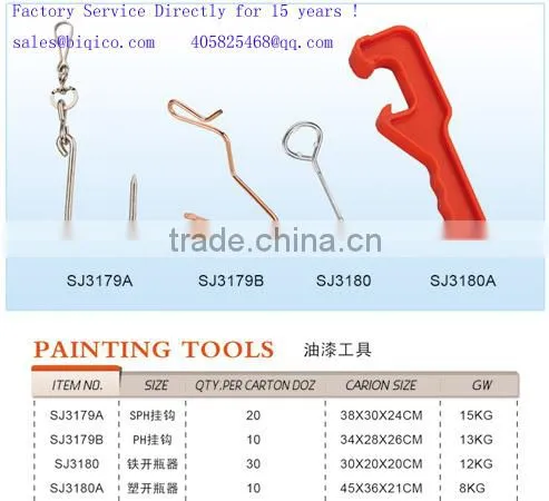 paint tools hooks BR018 and brush manufacturer on construction