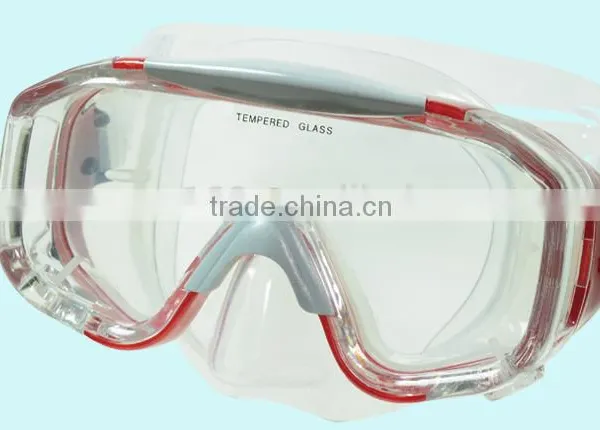 China Silicone Tempered Glass Full Face Diving Mask For Sale photo-2