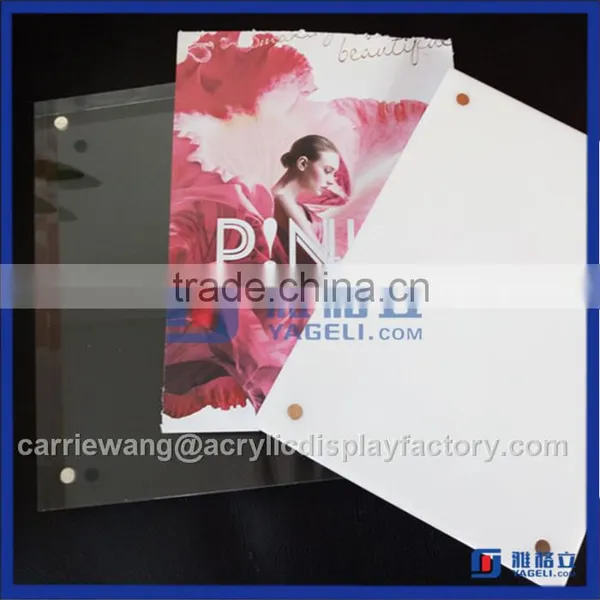 China Supplier Two Side Factory Cheap Acrylic Photo Frame 8"x10" photo-5