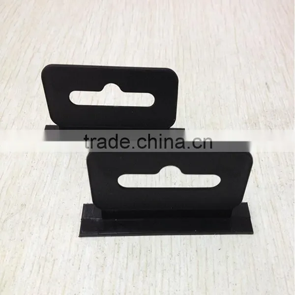 Euro Hole Black Tab for Package Hanging on Display Hook photo-2