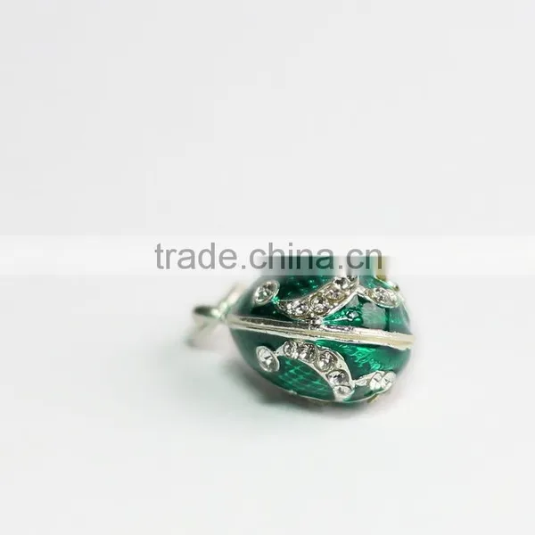 High Quality Green Metal Enamel Pendant photo-2
