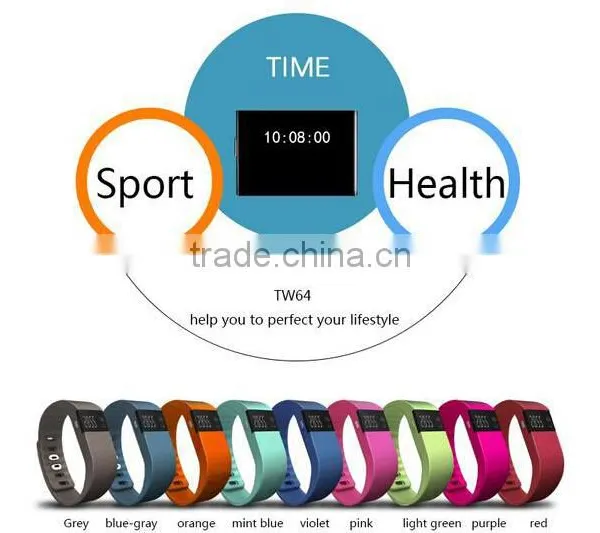 New Tw64 Smartband Smart Bracelet Wristband Fitness Tracker Bluetooth 4.0 Fitbit Flex Watch for Ios Android Ebay Amazon Hot Sale photo-5